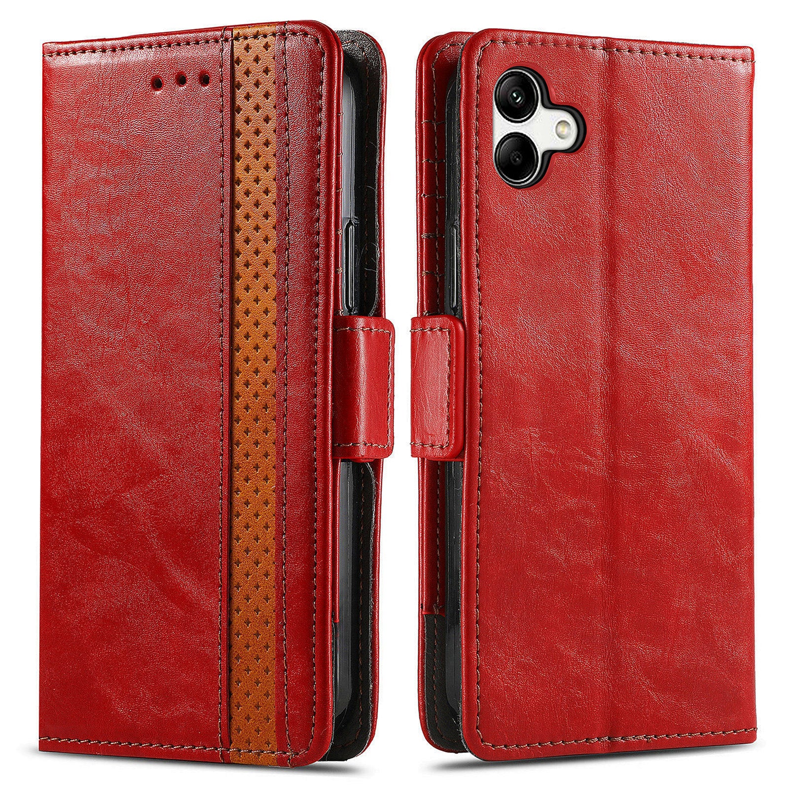 CASENEO 002 Series for Samsung Galaxy A04 4G (164.4 x 76.3 x 9.1 mm) RFID Blocking Wallet Phone Case PU Leather Stand Business Splicing Cover CASENEO 002 Series for Samsung Galaxy A04 4G (164.4 x 76.3 x 9.1 mm) RFID Blocking Wallet Phone Case PU Leather Stand Business Splicing Cover